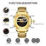 Naviforce 9163 Watch For Men-Golden - Image 3