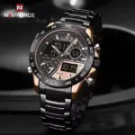 Naviforce 9171 Watch For Men-Black Gold - Image 2