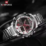 Naviforce 9171 Watch For Men-Silver - Image 3