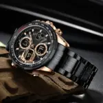 Naviforce 9197 CH Watch For Watch–Black