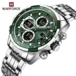 Naviforce 9197 CH Watch For Watch–Green - Image 3