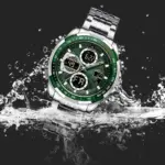 Naviforce 9197 CH Watch For Watch–Green - Image 4