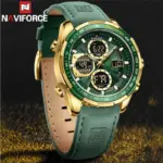 Naviforce 9197 L Watch For Watch-Golden Green