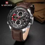Naviforce 9197 L Watch For Watch - Black Coffee