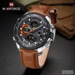 Naviforce 9197 L Watch For Watch–Brown Black