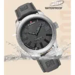 Naviforce 9202L Men's Leather Watch - Green Ash - Image 2