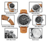 Naviforce 9202L Men's Leather Watch - Brown Light - Image 4