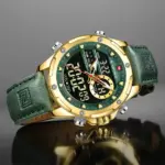 Naviforce 9208 Watch For Men- Golden Green - Image 4