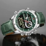 Naviforce 9208 Watch For Men- Silver Green - Image 2