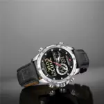 Naviforce 9208 Watch For Men-Silver Black - Image 3