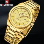 Naviforce 9212 Watch For Men - Gold - Image 2