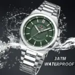 Naviforce 9212 Watch For Men-Silver Green - Image 2