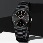 Naviforce 9214 Watch  For Men - Full Black