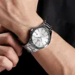 Naviforce 9214 Watch  For Men - Silver - Image 2