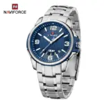 Naviforce 9215 Watch  For Men - Silver Blue - Image 2