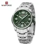 Naviforce 9215 Watch  For Men - Silver Green - Image 2
