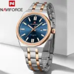 Naviforce 9226 Watch For Men - Sliver Rose Blue