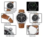 Naviforce 9229 Watch For Men-Brown - Image 4
