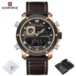 Naviforce 9236 Watch For Men - Rose Coffee