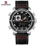 Naviforce 9236 Watch For Men - Black Red