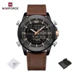 Naviforce 9253 Watch For Men - Brown