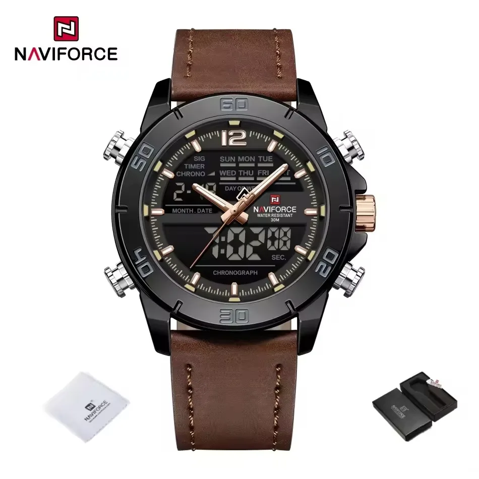 Naviforce-9253-L-For-Man-Brown.webp Naviforce 9253 Watch For Men - Brown - Image 1