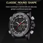 Naviforce 9253 Silicon Watch For Men-Black - Image 3