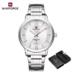 Naviforce 9254 Watch For Men - Silver