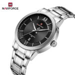 Naviforce 9254 Watch For Men - Silver Black - Image 2