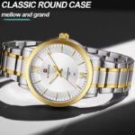 Naviforce 9254 Watch For Men - Silver Gold - Image 2