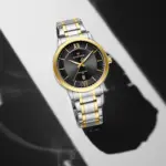 Naviforce 9254 Watch For Men - Silver Gold Black - Image 2