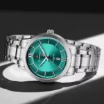 Naviforce 9254 Watch For Men - Silver Green - Image 3