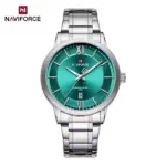 Naviforce 9254 Watch For Men - Silver Green