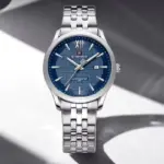Naviforce 9255 Watch For Men - Silver Blue - Image 2