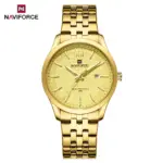 Naviforce 9255 Watch For Men - Full Golden