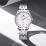 Naviforce 9255 Watch For Men - Silver