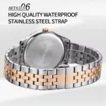 Naviforce 9255 Watch For Men - Silver Rose - Image 3