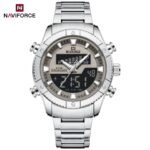 Naviforce 9259 Watch  For Men - Silver Gray