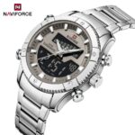 Naviforce 9259 Watch  For Men - Silver Gray - Image 3