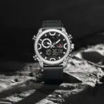 Naviforce 9261 Watch For Men-Silver Black - Image 2