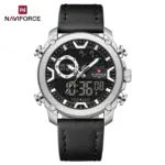 Naviforce 9261 Watch For Men-Silver Black - Image 3