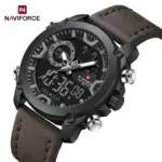 Naviforce 9261 Watch For Men- Brown