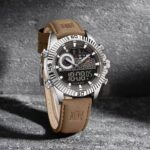 Naviforce 9262 Belt watch for men-Brown Gray - Image 2