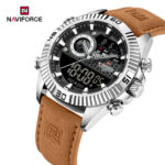 Naviforce 9262 Belt watch for men-Brown - Image 4