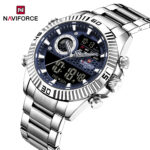 Naviforce 9262 Chain watch for men CH-Silver Blue - Image 2