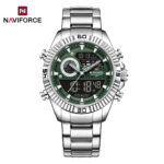 Naviforce 9262  Chain watch for men CH-Silver Green