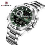 Naviforce 9262  Chain watch for men CH-Silver Green - Image 2