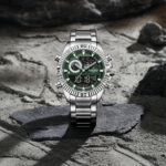 Naviforce 9262  Chain watch for men CH-Silver Green - Image 3