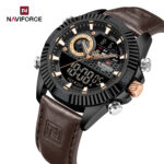Naviforce 9262 Belt watch for men-Cofee - Image 2