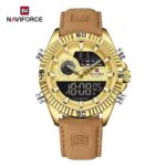Naviforce 9262 Belt watch for men-Gold